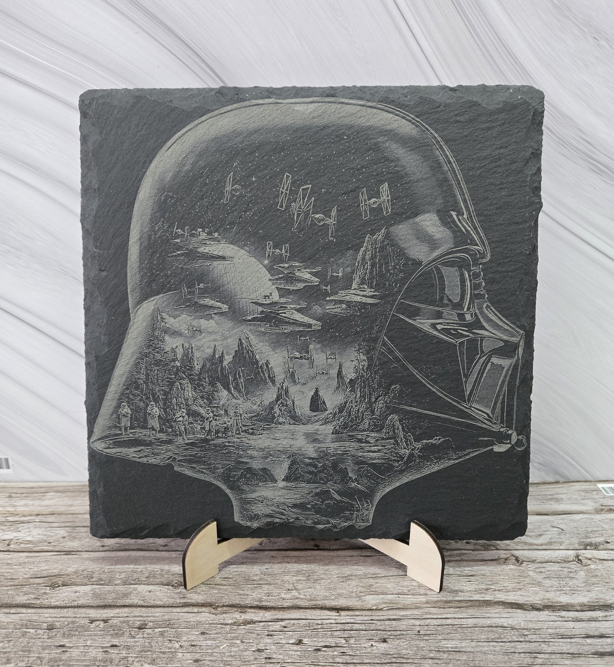 Гравирана вулканична плочка Star Wars Dart Vader