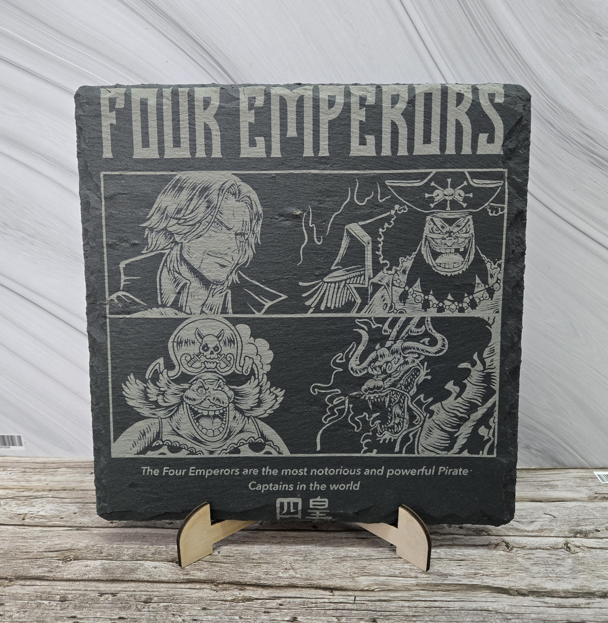 Гравирана вулканична плочка, вдъхновена от One Piece