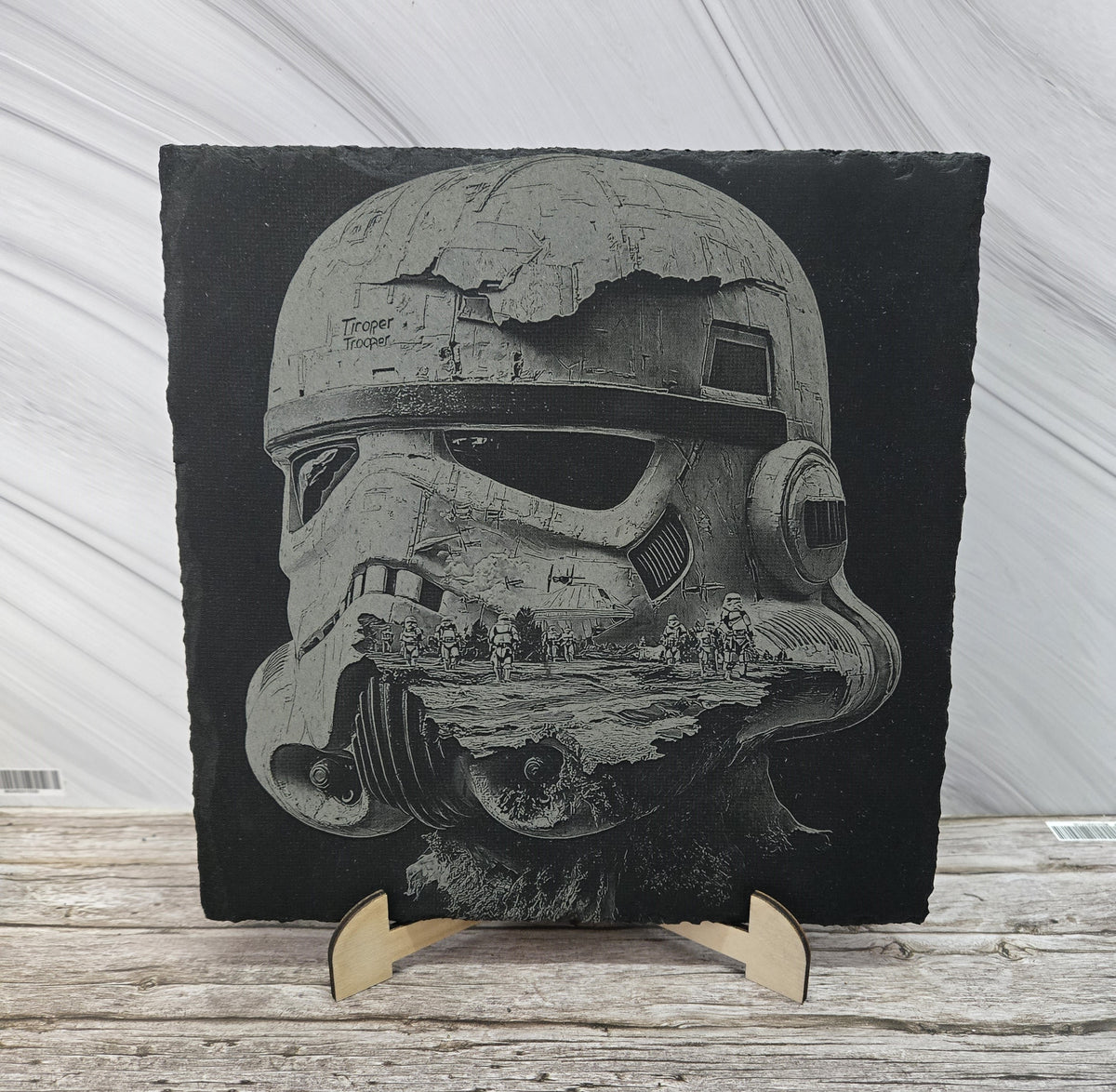 Гравирана вулканична плочка Star Wars Stormtropper