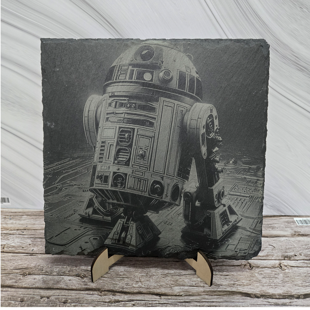 Гравирана вулканична плочка Star Wars R2-D2