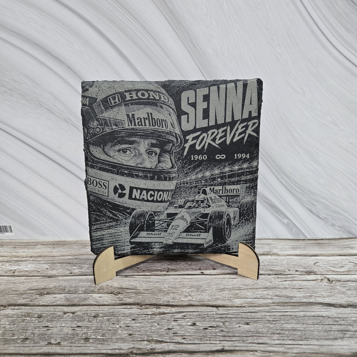 Гравирана вулканична плочка Senna Forever