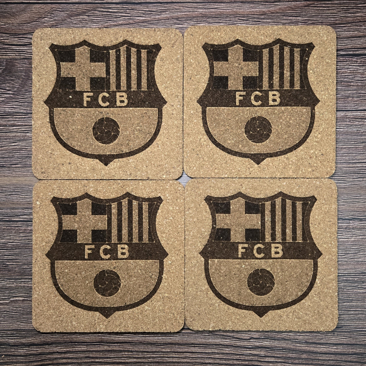 Комплект коркови подложки FC Barcelona