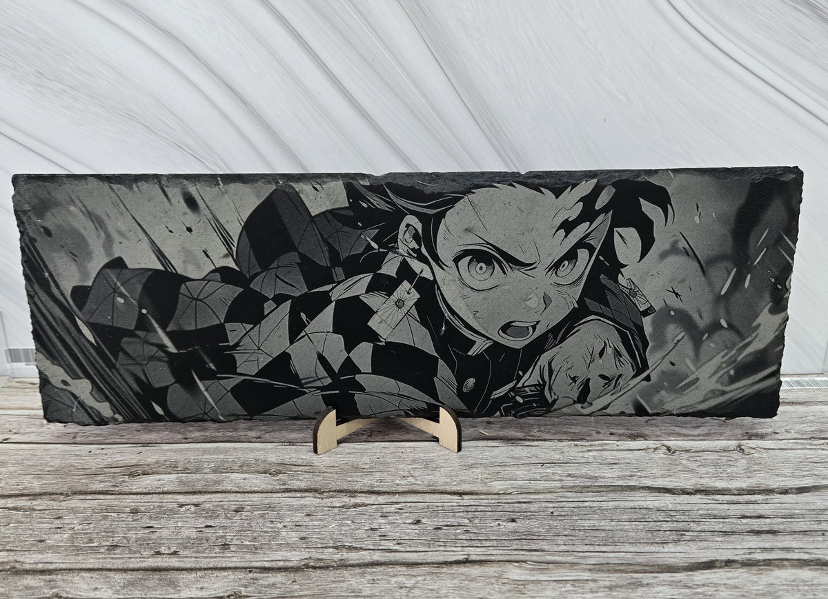 Гравирана вулканична плочка вдъхновена от Kimetsu no Kaiba