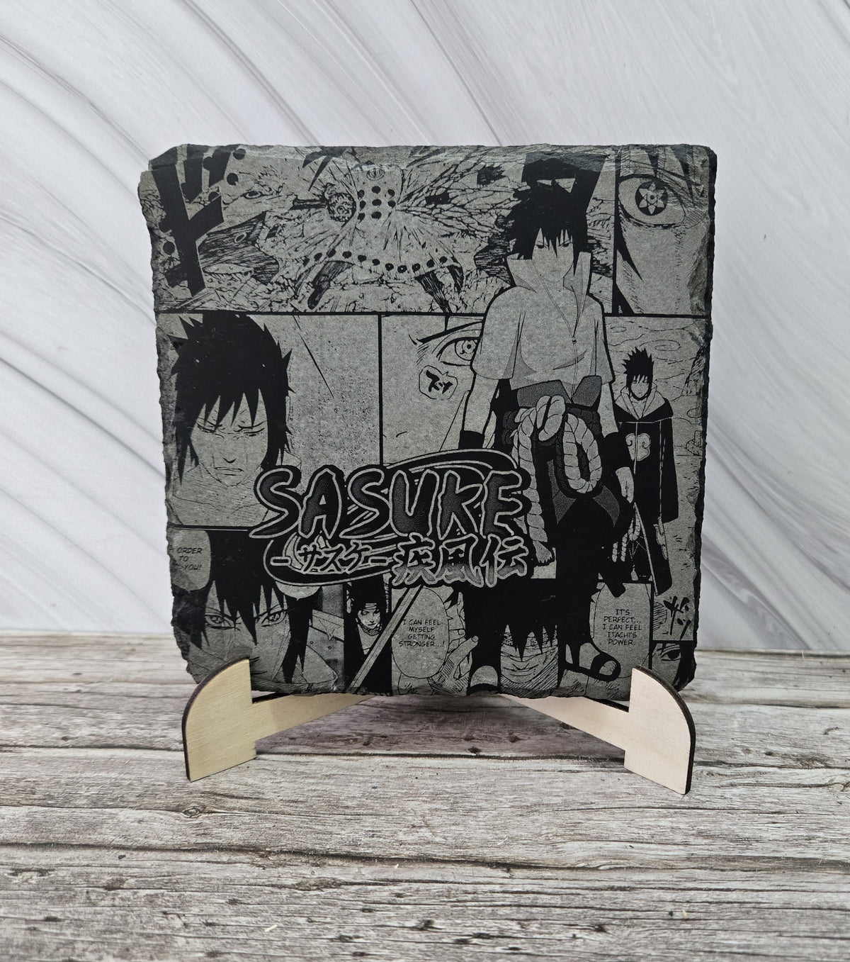 Гравирана вулканична плочка, вдъхновена от Naruto 2