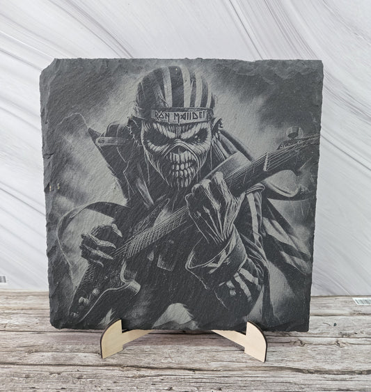 Гравирана вулканична плочка Iron Maiden Eddie