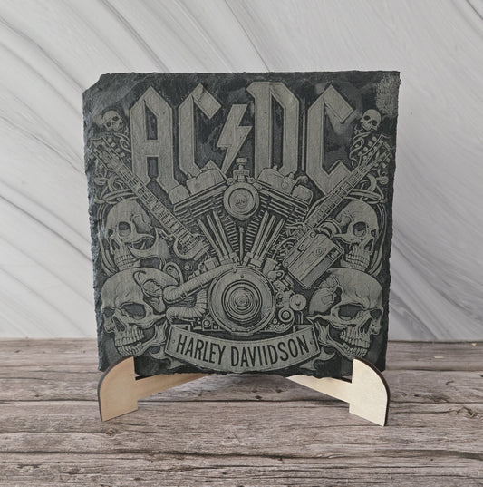 Гравирана вулканична плочка AC/DC 2
