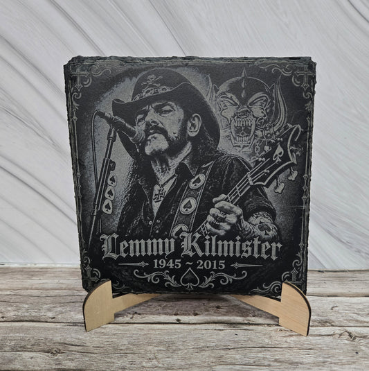 Гравирана вулканична плочка Lemmy Kilmister