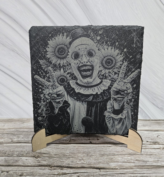 Гравирана вулканична плочка Art the Clown